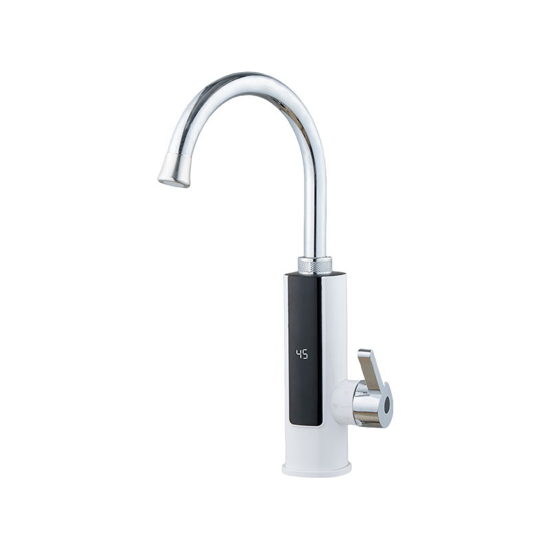 Torneiras elétricas de água quente SS-04-34 ABS com display digital LED de temperatura para cozinha
